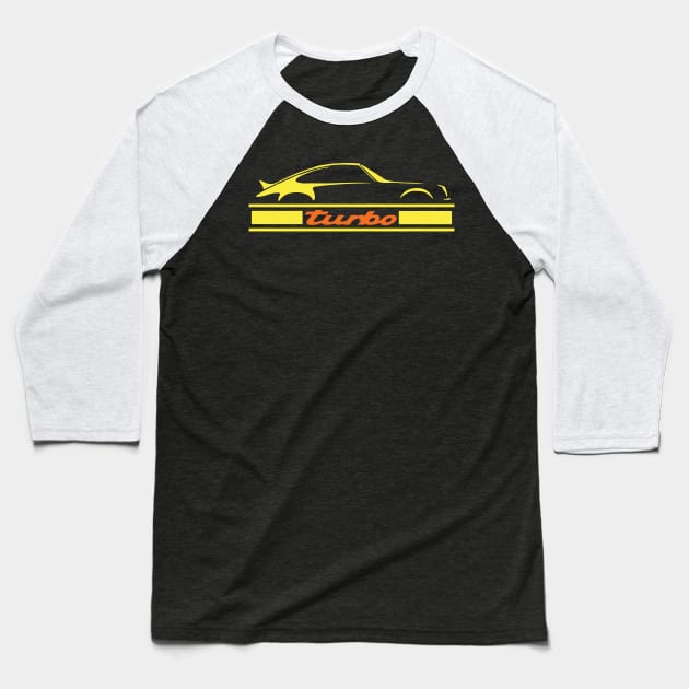 turbo 911 Baseball T-Shirt by retroracing